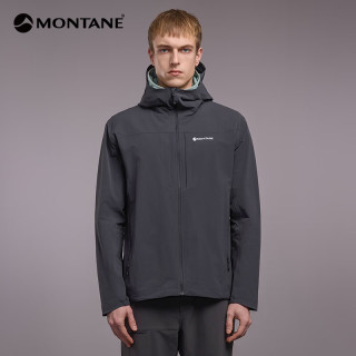 MONTANE 盟泰恩 盟泰恩CIMA HOODIE四向弹防风软壳衣 高弹耐磨抗撕裂透湿轻暖外套 DARK GREY 深灰色（男款） L