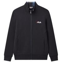 FILA 斐乐男子外套时尚基础休闲通勤立领针织上衣 藏青色-NV-补货2 180/100A/XL