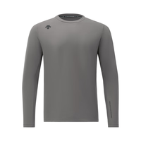 DESCENTE迪桑特TRAINING系列综训训练运动男士长袖针织衫 CC-炭灰色 4XL (195/112A) CC-Charcoal Gray