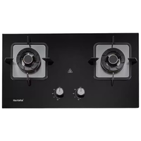 Haotaitai家用燃气灶天然气双灶5.2kW一级能效聚能猛火灶具台式/嵌两用钢化玻璃灶台双灶具 JZT-Q15 天然气 钢化玻璃+玄火猛火灶
