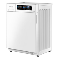 Twinwash【20%不限地域】小白豚8公斤超薄彩屏滚筒洗衣机全自动BLDC变频纯平全嵌T08Wpro 月光白