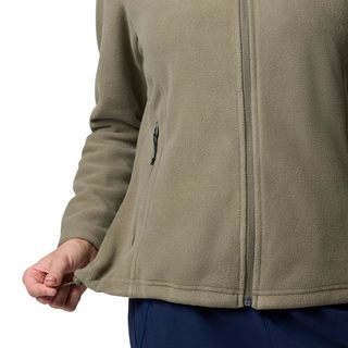 Columbia 哥伦比亚 女士抓绒夹克 全拉链保暖外套 轻便透气 多口袋设计 石绿色 Large
