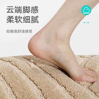 大江 DAJIANG 洗手间地垫浴室吸水垫卫生间门口脚垫厕所防滑垫洗澡间卫浴门垫  50x80cm