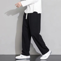燠阳 秋季百搭直筒宽松卫裤男韩版时尚运动裤子（可选加绒的）