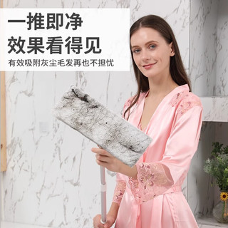 初舍（CHUSHE）一次性静电除尘纸20*30cm*20张懒人擦地墩平板替换拖布拖把免手洗 加厚干巾20*30cm*20张静电除尘纸