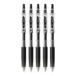 百乐 JUICE彩色按动中性笔啫喱笔手账笔果汁笔LJU-10EF 黑色 0.5mm 5支装