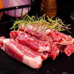 趣尝鲜 原切牛肋条肉1kg 去骨肋条肉2斤 生鲜烧烤炖煮食材