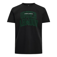 安德玛（UNDERARMOUR）春夏Varsity男子高克重运动休闲短袖T恤6001858 黑色001 XL