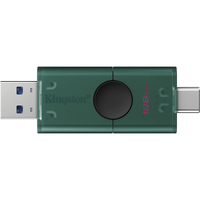 金士顿 128GB Type-C USB3.2 双接口U盘 DTDEG2 大容量办公车载优盘 适用于安卓苹果手机电脑