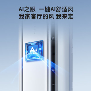 海尔 KFR-50LW/E2-1 麦浪舒适风 AI人感防直吹 立柜式空调