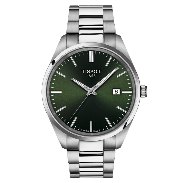 TISSOT 天梭 PR100系列 男士石英手表 T1504101104100 绿色