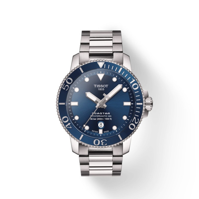 移动端：TISSOT 天梭 海星系列 43毫米自动上链腕表 T120.407.11.041.03