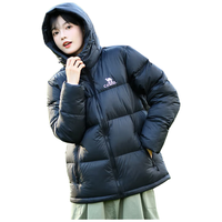 CAMEL骆驼（CAEL）【火山】女装面包服男冬季连帽加厚保暖白鸭绒短款羽绒服外套