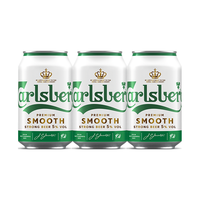 嘉士伯醇滑5度啤酒330ml*3罐 热门商品