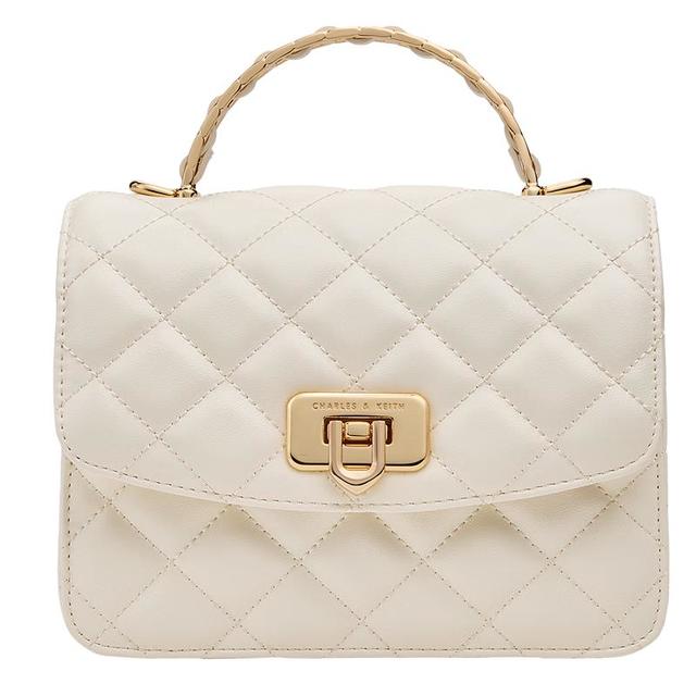 CHARLES & KEITH CHARLES&KEITH 菱格链条手提斜挎包小方包CK2-50701608女生婚礼