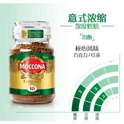 摩可纳 经典进口冻干速溶黑咖啡罐装 摩卡拿铁健身 400次咖啡 意式10号深度烘焙 100g/罐（效期27.08）