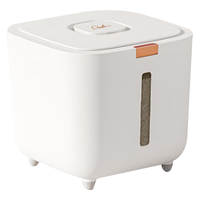 美厨（maxcook）米桶米箱储存罐 装米容器家用防虫防潮米缸大米收纳盒10斤MCX2967 10斤米桶按压式配量杯