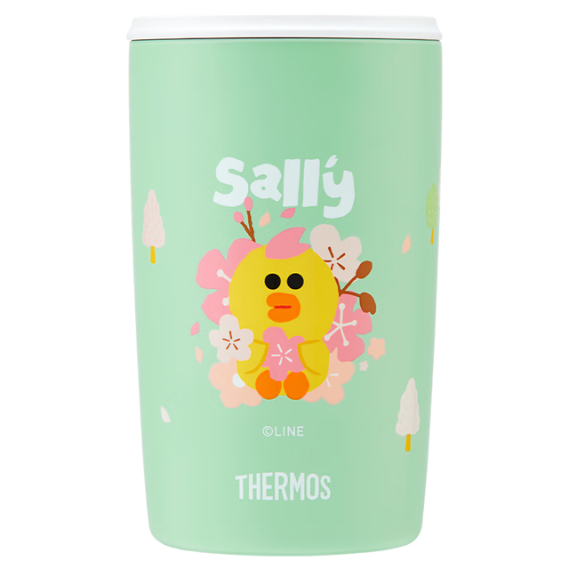 THERMOS 膳魔师 LINE椰岛樱花系列水杯咖啡杯水杯 樱花 415ml