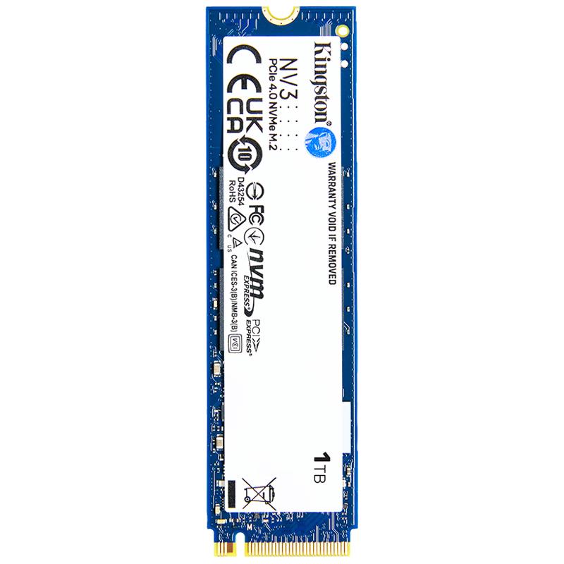 Kingston 金士顿NV3 NVMe M.2 固态硬盘1TB（PCI-E 4.0） 【报价价格