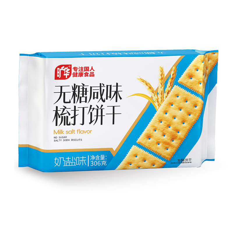  旷华 无糖咸味梳打饼干
