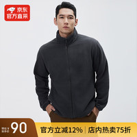 HEURE+22摇粒绒卫衣男简约休闲立领开衫2025年秋冬季外套夹克 松石灰 2XL