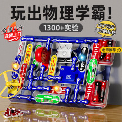 童溢 电子积木(298+电路玩法)礼盒版 儿童益智玩具