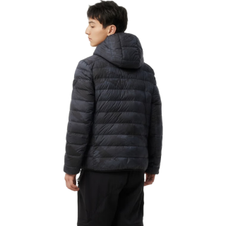 坦博尔 羽绒服春款保暖通勤百搭男款轻薄连帽外套TF246209肌理雪山175