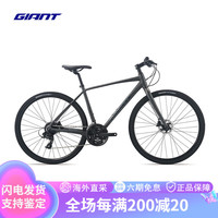 捷安特（GIANT）捷安特25款Escape 1成人男城市休闲通勤24速平把公路自行车 消光星河灰 L 700C×535MM  建议180-19