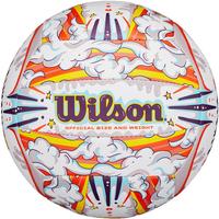 Wilson威尔胜GRAFFITI PEACE VB涂鸦白橙设计青少年成人标准5号排球