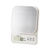 惠寻 电子秤 不锈钢厨房秤克重称食物秤烘焙家用0.1g/5kg(配充电线)