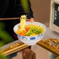 红叶陶瓷 青花中式餐具套装 6英寸面碗