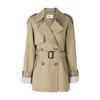 秋水伊人法式风衣外套女2025年春秋英伦风双排扣气质宽松上衣