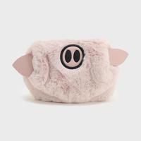 PULL&BEAR 女士甜美可爱毛绒小猪钱包