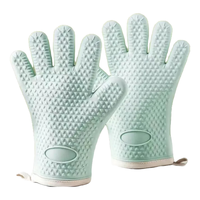 微波炉防烫手套隔热加厚硅胶厨房家用烤盘烤箱烘焙耐高温防热 两只装【亏本就现在】 防水耐油/无异味/超强隔热