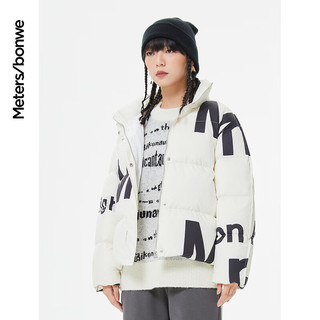 美特斯邦威立领羽绒服女冬季短款潮流百搭保暖羽绒外套宽松舒适   165 88A