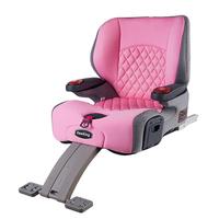 DEERKINGdeerking儿童座椅宝宝增高坐垫3-12岁大童便携式简易汽车载用 （轻奢粉）+儿童记忆棉头枕 儿童座椅