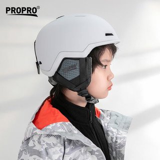 PROPRO滑雪头盔男女成人儿童单双板安全雪盔一体成型轻质透气滑雪装备   建议头围51-54CM