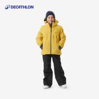 迪卡侬儿童滑雪服男女童秋冬外套棉服保暖防水滑雪服5418527 8岁