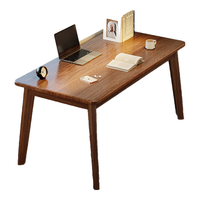 赛杉实木书桌家用写字学习办公桌书柜一体小型电脑桌胡桃木工作台 【加粗纯实木桌腿】胡桃木80CM