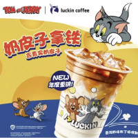 瑞幸咖啡 猫和老鼠联名 奶皮子拿铁 大杯