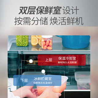 夏普 SJ-MF46K-DS PCI净离子群净味保鲜 455L 耀石银 冰箱