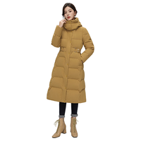 鸭鸭（YAYA）羽绒服女长款过膝2025冬季时尚气质收腰连帽加厚保暖外套XB 黑色 XL /170 170/92A(XL)