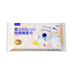 澳贝 100%纯棉 婴儿棉柔巾  10抽 1包