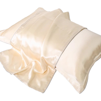 维克多（VCD）真丝枕套100%桑蚕丝枕面家用枕头套48x74cm 单只装 香槟金