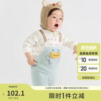 巴拉巴拉童装婴儿连体衣宝宝爬服哈衣2025秋装包屁衣可爱洋气208325133205 绿色调00344 80cm