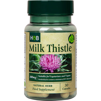 Holland&Barrett荷柏瑞护肝片水飞蓟奶蓟草胶囊100mg 熬夜加班应酬解酒养肝护肝 2瓶【养肝护肝】荷柏瑞奶蓟草胶囊