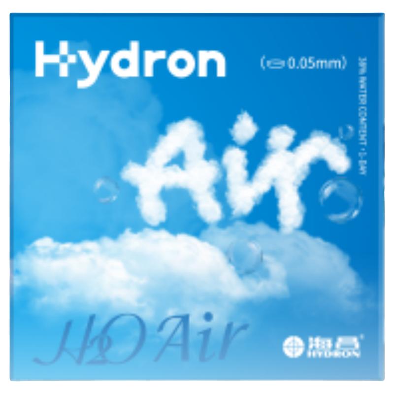 海昌H2O Air日抛隐形眼镜5片装 透明近视眼镜无感空气薄片 400度