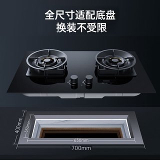 德意 JZY-728T 4.6KW大火力 液化气 双眼燃气灶