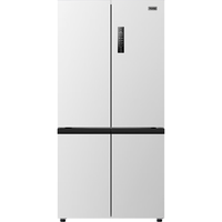 奥马 605升超薄大容量一级能效双变频风冷无霜十字对开门四开门双开门家用电冰箱BCD-605WDH/B冰川白