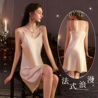 都市丽人 COSMO LADY 【垂顺丝滑】吊带裙睡裙女士性感睡衣高级感春秋女薄款冰丝中长裙